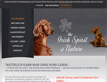Tablet Screenshot of irish-setter-info.de